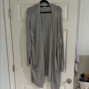 Old Navy Gray Cardigan Classic Knit Sweater
